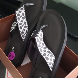 Coach Jessalyn Webbing Sandals 8.5